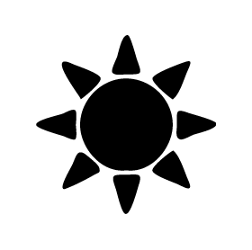 Переводная татуировка "Черное солнце"