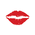Переводная наклейка «Поцелуй»