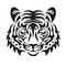 Переводная тату «Голова тигра»