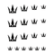 Водная наклейка на ногти «Корона»