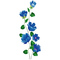 Переводная татуировка "Синие цветы"